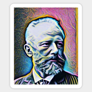 Pyotr Ilyich Tchaikovsky Portrait | Pyotr Ilyich Tchaikovsky Artwork 10 Sticker